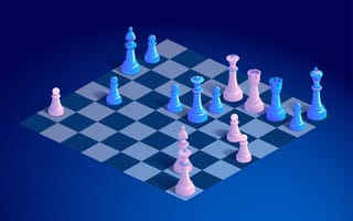 Image of a chess board in play.