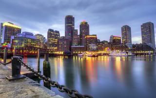 A photograph of Boston's skyline.