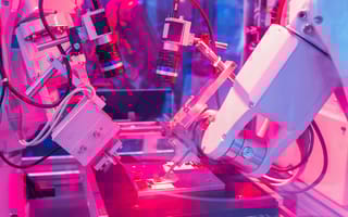 AI robots working autonomously.