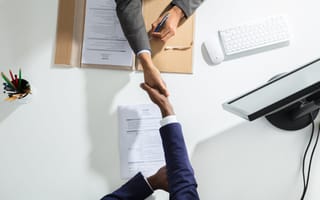 Businessmen shaking hands