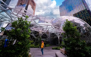 glass Spheres at the Seattle Amazon headquarters