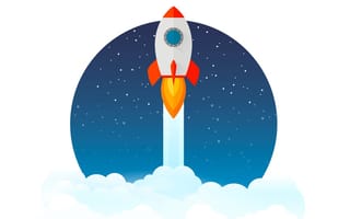 Rocket launch illustration