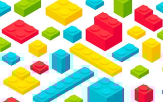 Illustration of different sized plastic building bricks in multiple colors