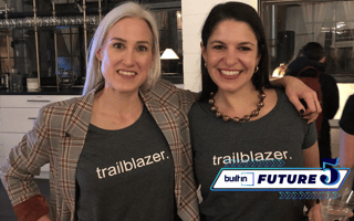 OwnTrail co-founders Kt McBratney (left) and Rebekah Bastian (right).