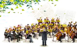 Illustration of a symphony orchestra