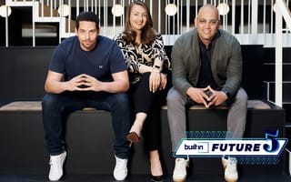 Salesroom co-founders include Head of Engineering Chuck Hardy (left), Chief Customer Officer Daria Danilina (center) and CEO Roy Solomon.