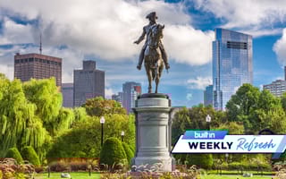 George Washington statue in Boston