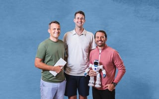 Jasper’s founding team John Philip Morgan, CTO, Dave Rogenmoser, CEO, and Chris Hull, COO, pose for a group photo