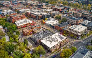 Aerial view of Boulder