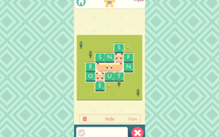 A screenshot of Spry Fox's Alphabear 2 mobile game