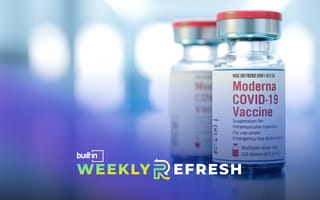 A vial of Moderna’s Covid-19 vaccine.