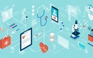 Illustration of healthcare icons