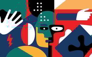 Modern art depicting communication.