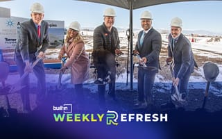 Agilent executives and government officials beginning construction on the Agilent facility expansion.