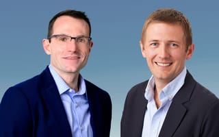 Istari CEO Will Roper (left) and CTO Chris Benson (right) are pictured against a bluish-gray background.
