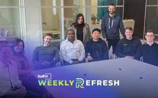 The Hivemind team is pictured at their new NYC headquarters.