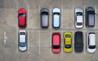 Photo of a parking lot.