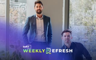 Wellth co-founders Matt Loper (left) and Alec Zopf (right) pose for a photo inside an office.