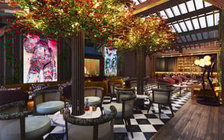 a rendering of dining space in CLUB 3's LA facility