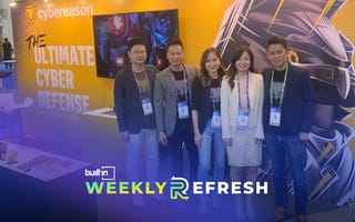 The Cybereason team poses for a photo.
