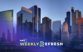 The Chicago skyline sits behind the Built In Weekly Refresh banner.