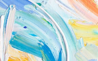 Close-up image of a pastel colored painting