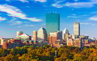 The Boston skyline.