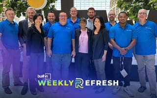 The Connectbase team poses for a group photo.