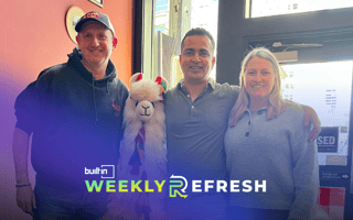 BeBopBee advisor Andrew Stalbow, CEO Rajeev Nagpal and head of marketing Tess Thormodsgaard pose for a photo.