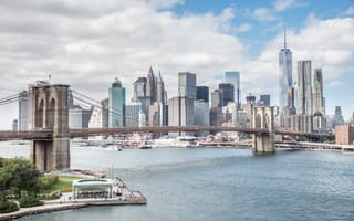 The New York skyline.