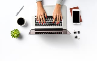 woman at computer