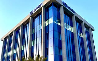 The exterior of the Telesign headquarters building in California.