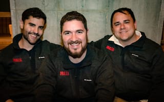Maza's co-founders pose for a photo.