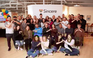 The Sincere team poses together for a photo.