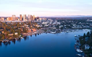Aerial view of Bellevue, Washington.