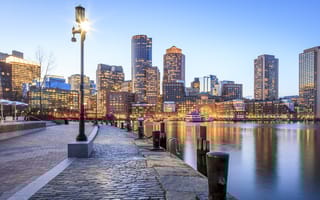 photo of the boston harbor