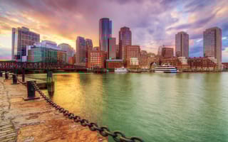 photo of boston skyline