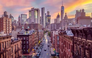 Skyscrapers in New York City.