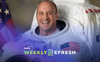 Garrett Reisman, Vast's newest advisor, poses for a photo in his astronaut suit.