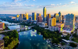 The Austin skyline is pictured.