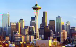 A photo of the Seattle Skyline.