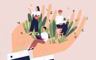 hand holding employees