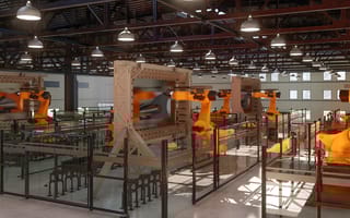 photo of machina labs robots at work