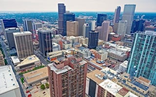 A view of downtown Denver, Colorado.