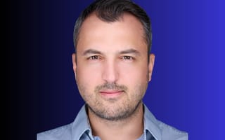 Dr. Stavros Papadopoulos, founder and CEO of TileDB, poses for a photo.