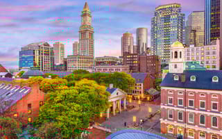 A photo of Boston is pictured.