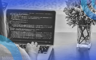 Developer decoding encryption on laptop