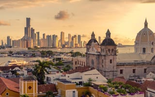 Photo of Cartagena, Colombia skyline.