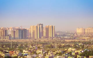 Noida skyline.