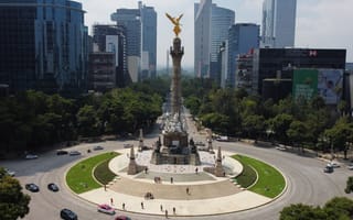 Angel of Independence statue in Mexico City.